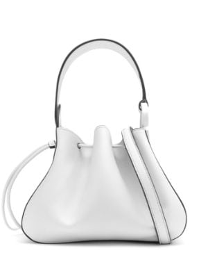 Oscar de La Renta Tulipan Nano Leather Bucket Bag