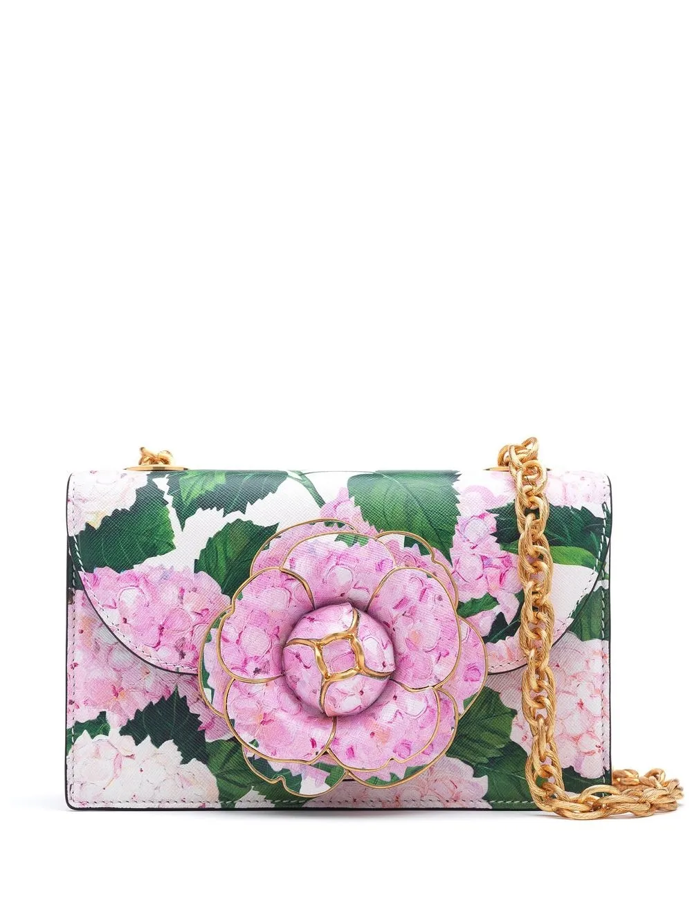 

Oscar de la Renta Tro floral-print bag - Pink