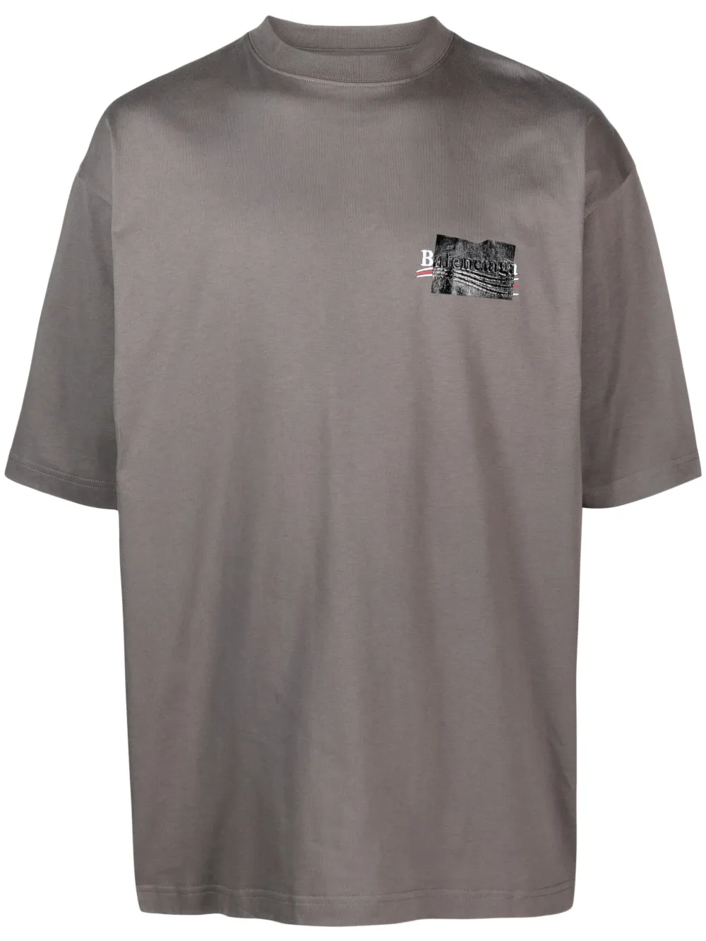 Balenciaga Large Fit T-shirt In Grey