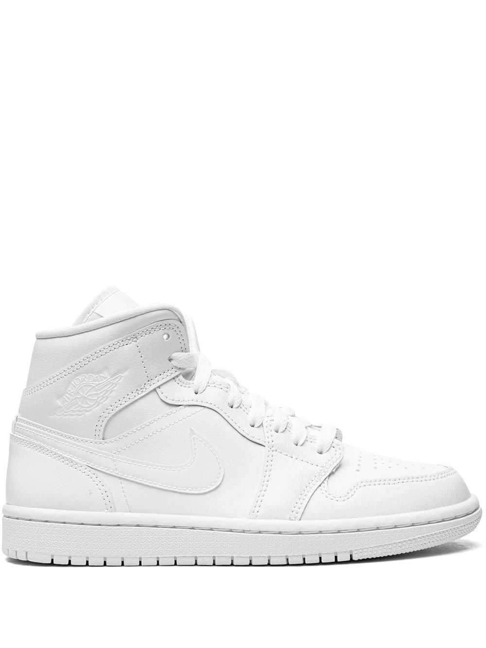 Jordan Air  1 Mid Sneakers In White