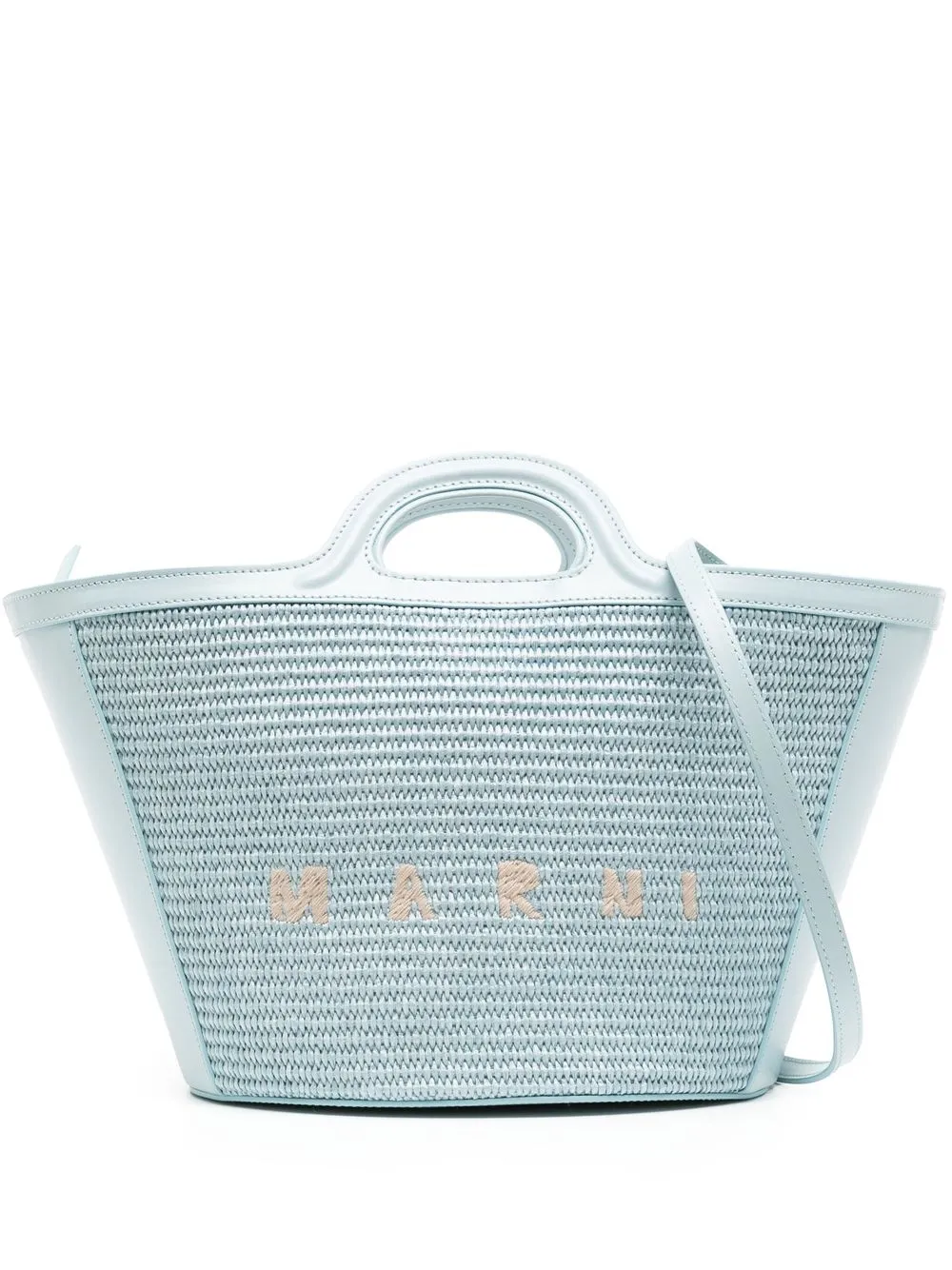 

Marni interwoven-design logo tote bag - Blue