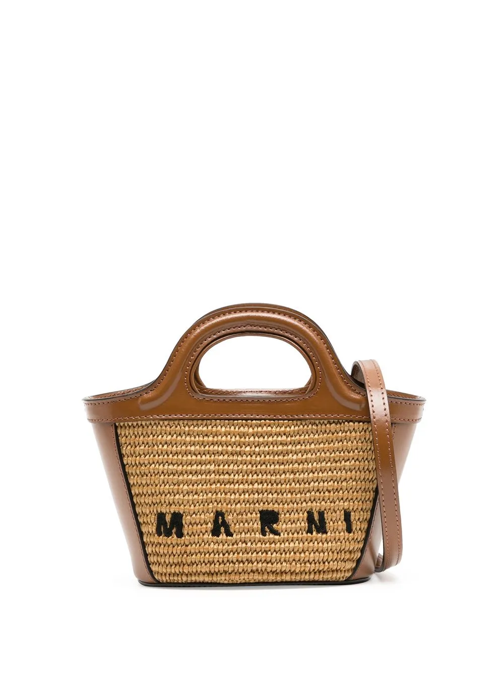 

Marni mini Tropicalia tote bag - Brown