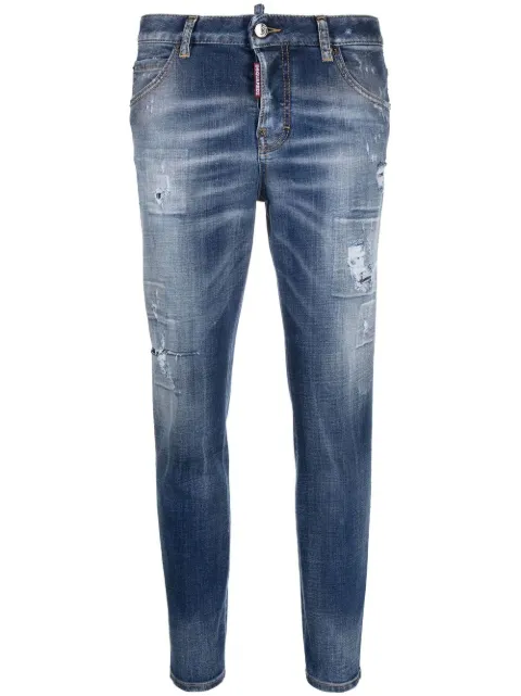 DSQUARED2 distressed cropped jeans Women