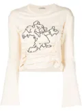 Ground Zero graphic-print long-sleeve T-shirt - Neutrals