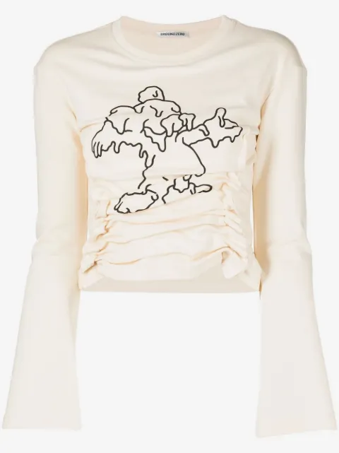 Ground Zero graphic-print long-sleeve T-shirt