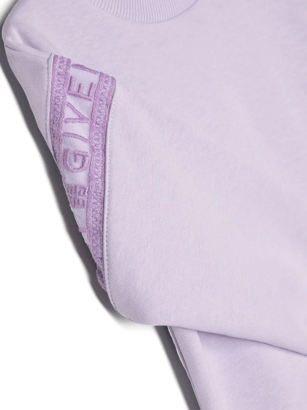 Givenchy Logo-print Crew Neck Sweatshirt In Purple