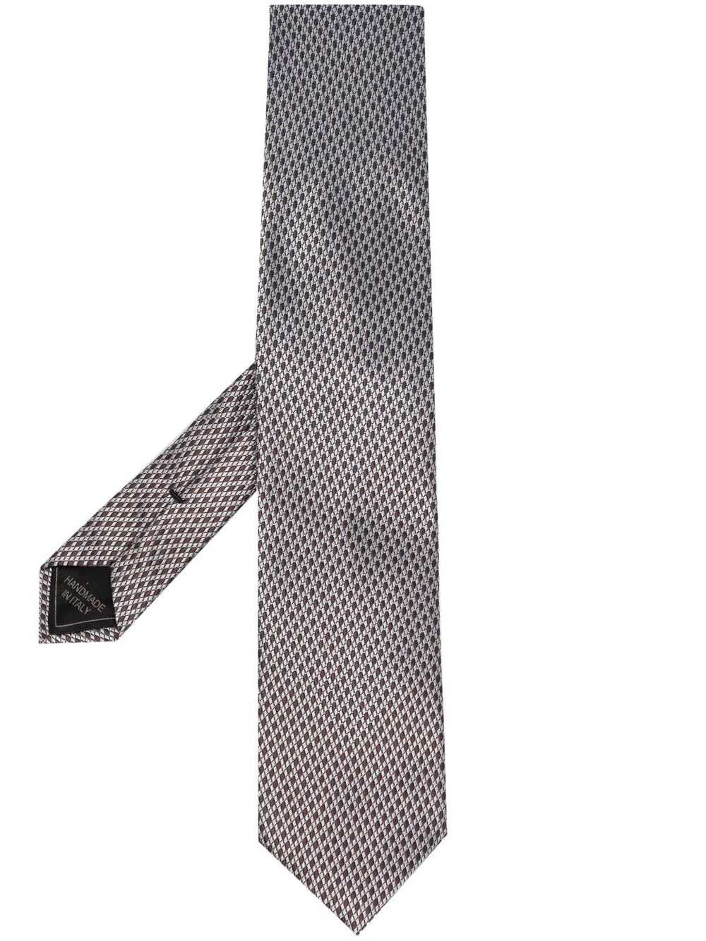 

Brioni jacquard silk tie - Brown