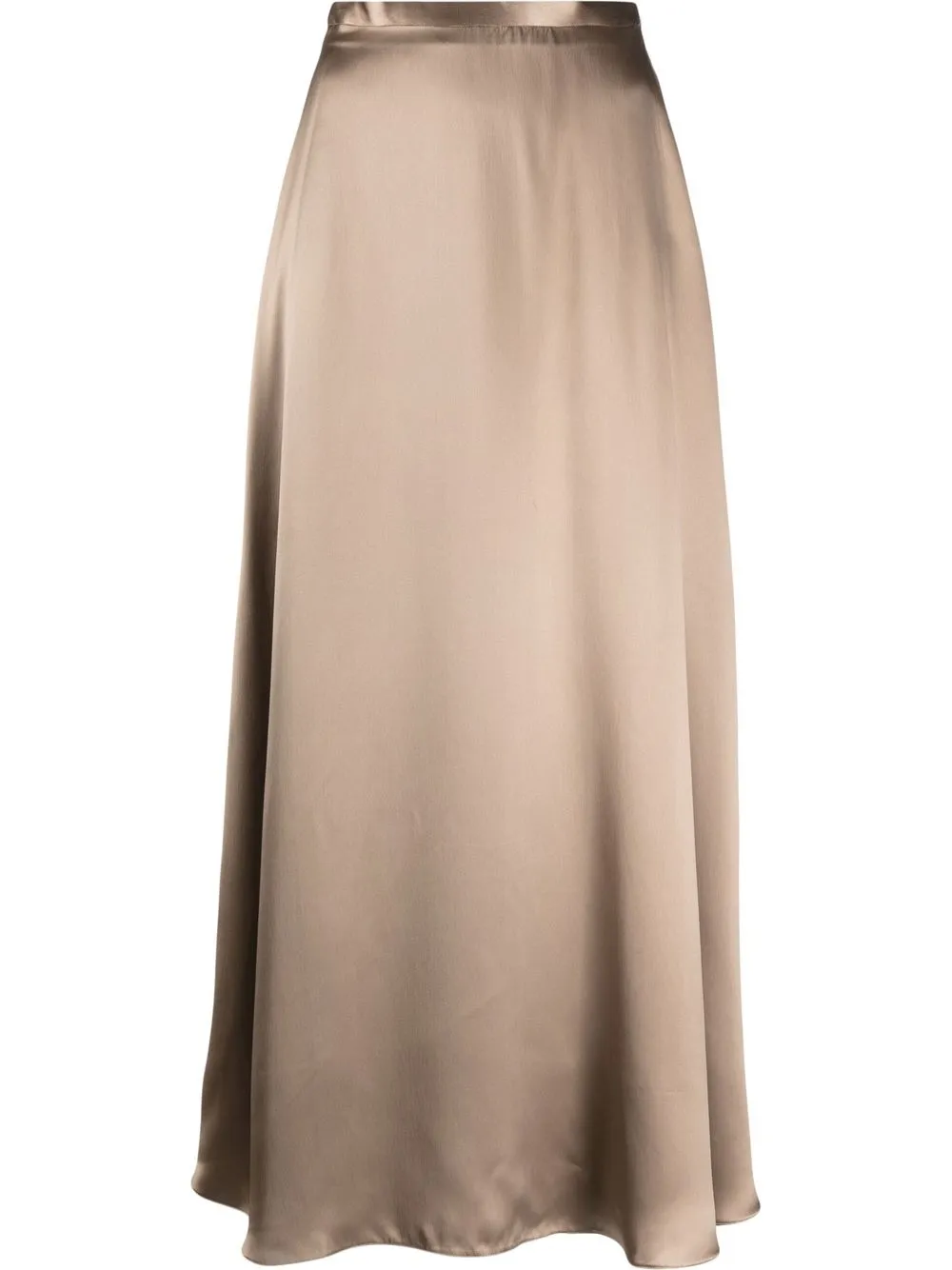 

BITE Studios satin-finish A-line skirt - Neutrals