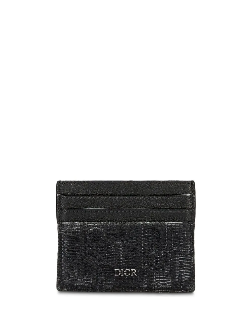 

Christian Dior pre-owned Trotter panelled cardholder - Black