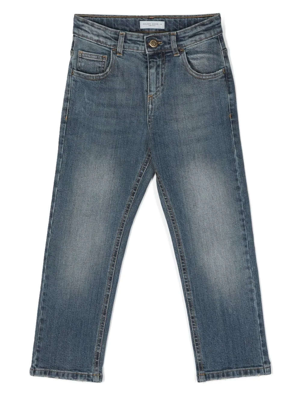 GOLDEN GOOSE MID-RISE STRAIGHT JEANS