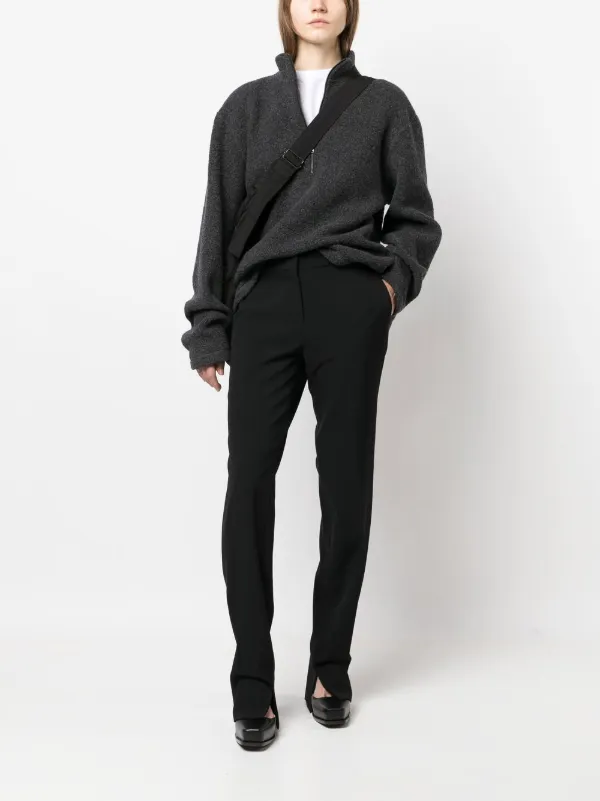 Stella McCartney split-cuff slim-cut Trousers | Black