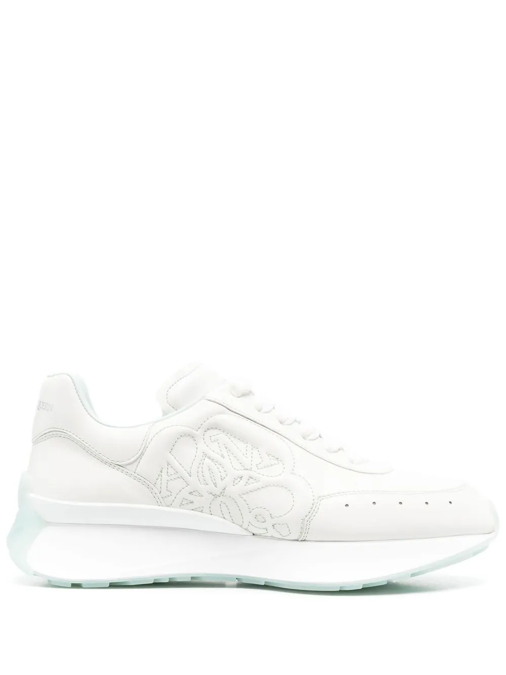 

Alexander McQueen tenis con agujetas - Blanco