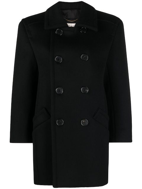 Saint Laurent double-breasted wool coat