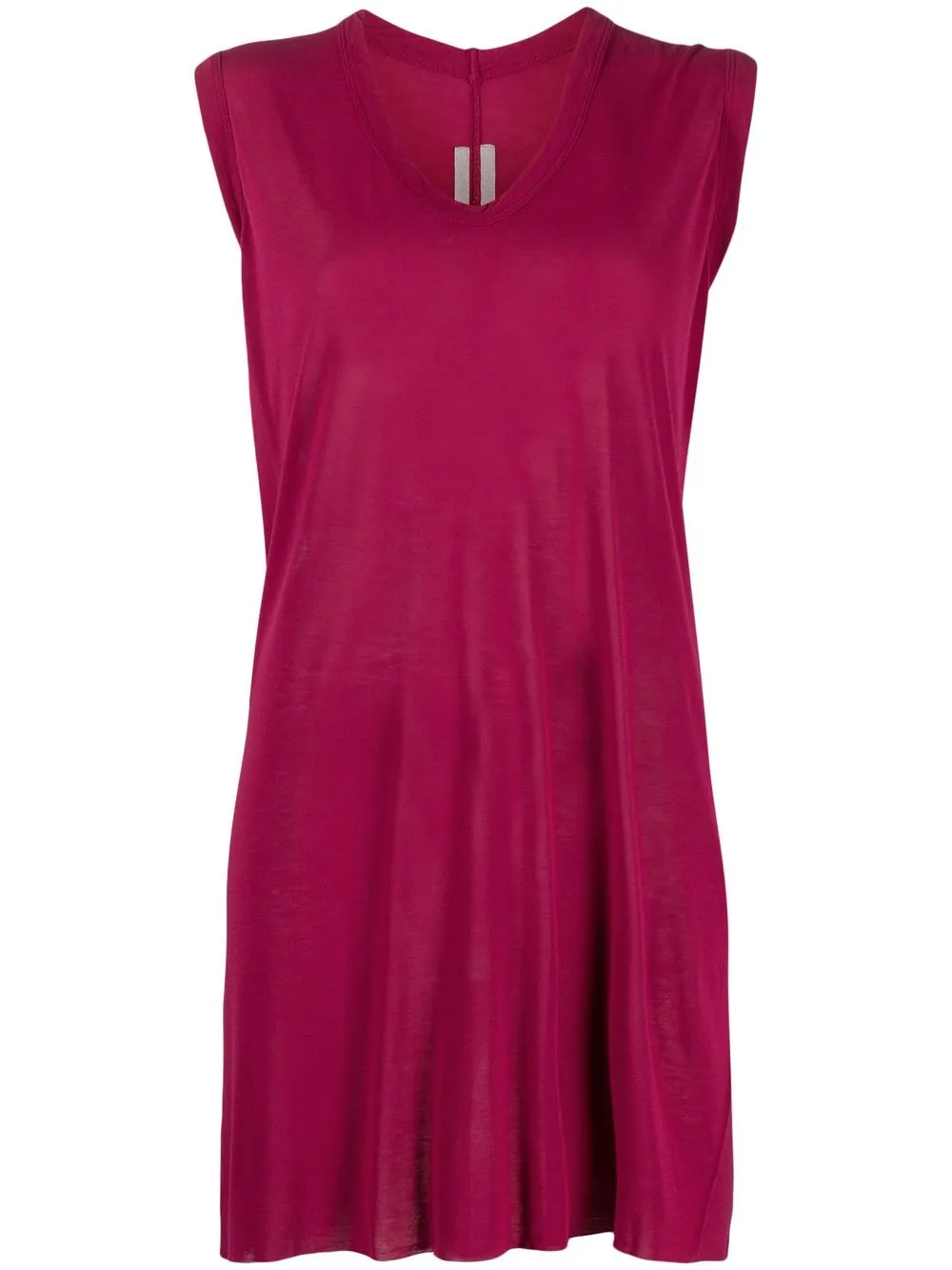 

Rick Owens V-neck longline tank top - Pink