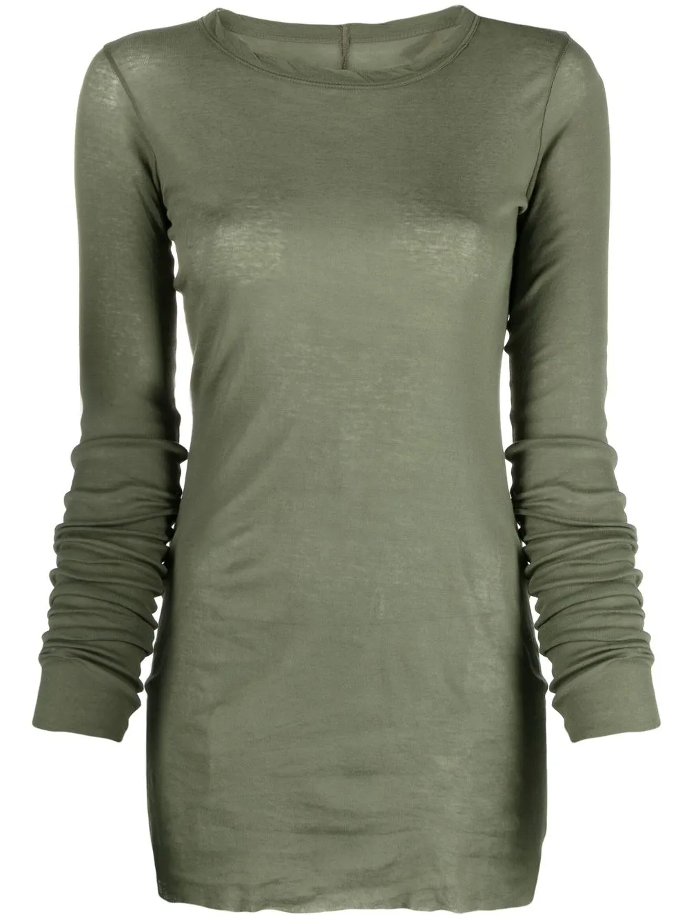

Rick Owens long-sleeve organic cotton top - Green