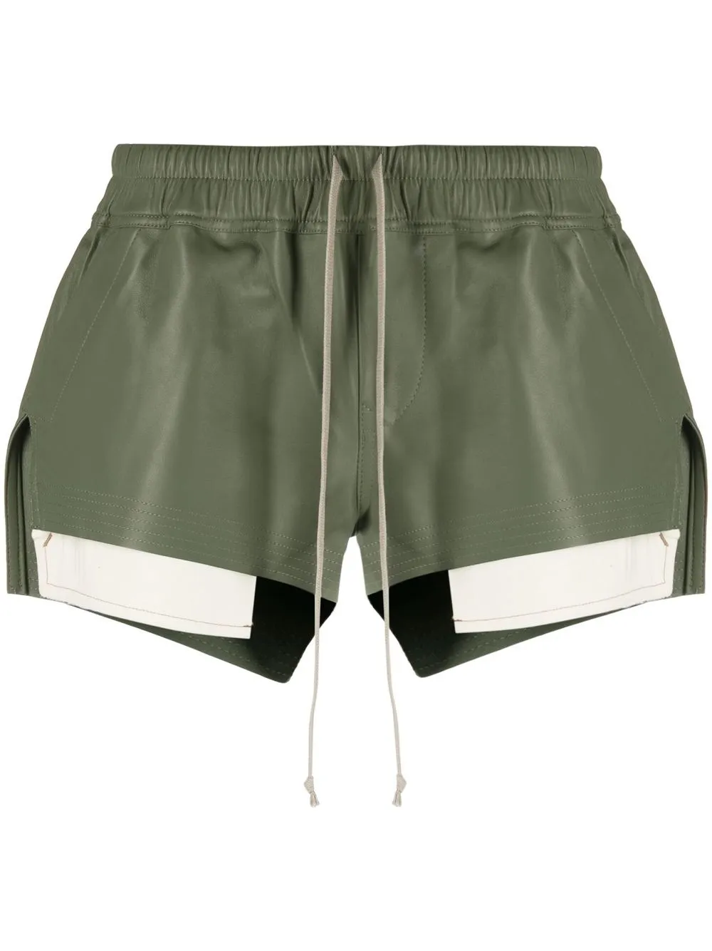 

Rick Owens shorts con cordones en la pretina - Verde