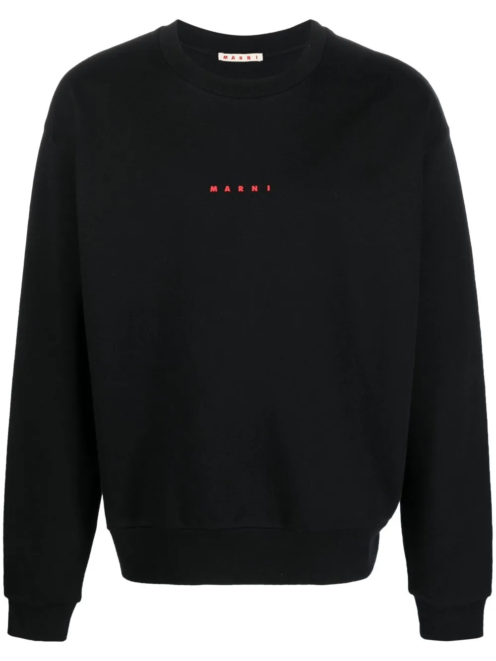 

Marni logo-print cotton sweatshirt - Black