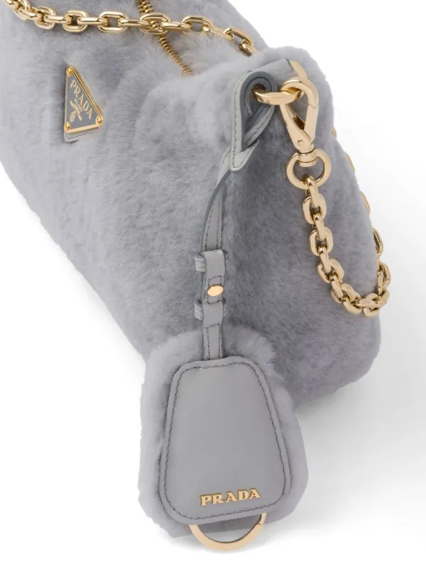 Prada Re-Edition Shearling Mini Bag - Farfetch