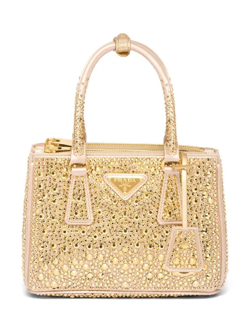 Mini sac Galleria à ornements en cristal - Prada - Modalova