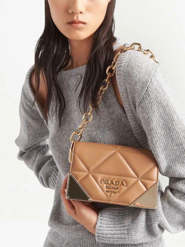 Prada Quilted Nappa Leather Shoulder Bag - Farfetch