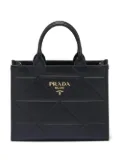 Prada small Symbole leather tote bag - Black