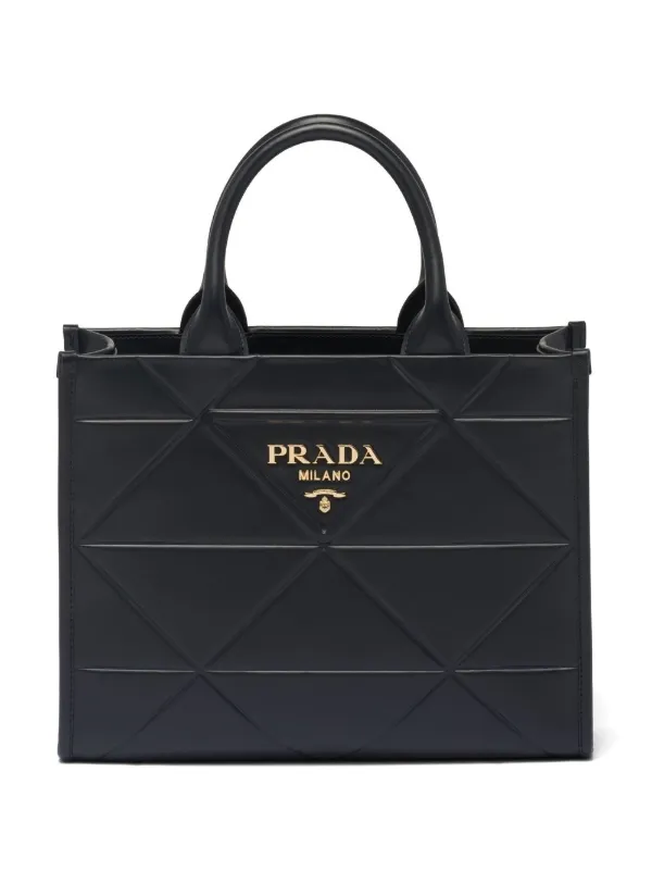 Prada エンボス ハンドバッグ - Farfetch