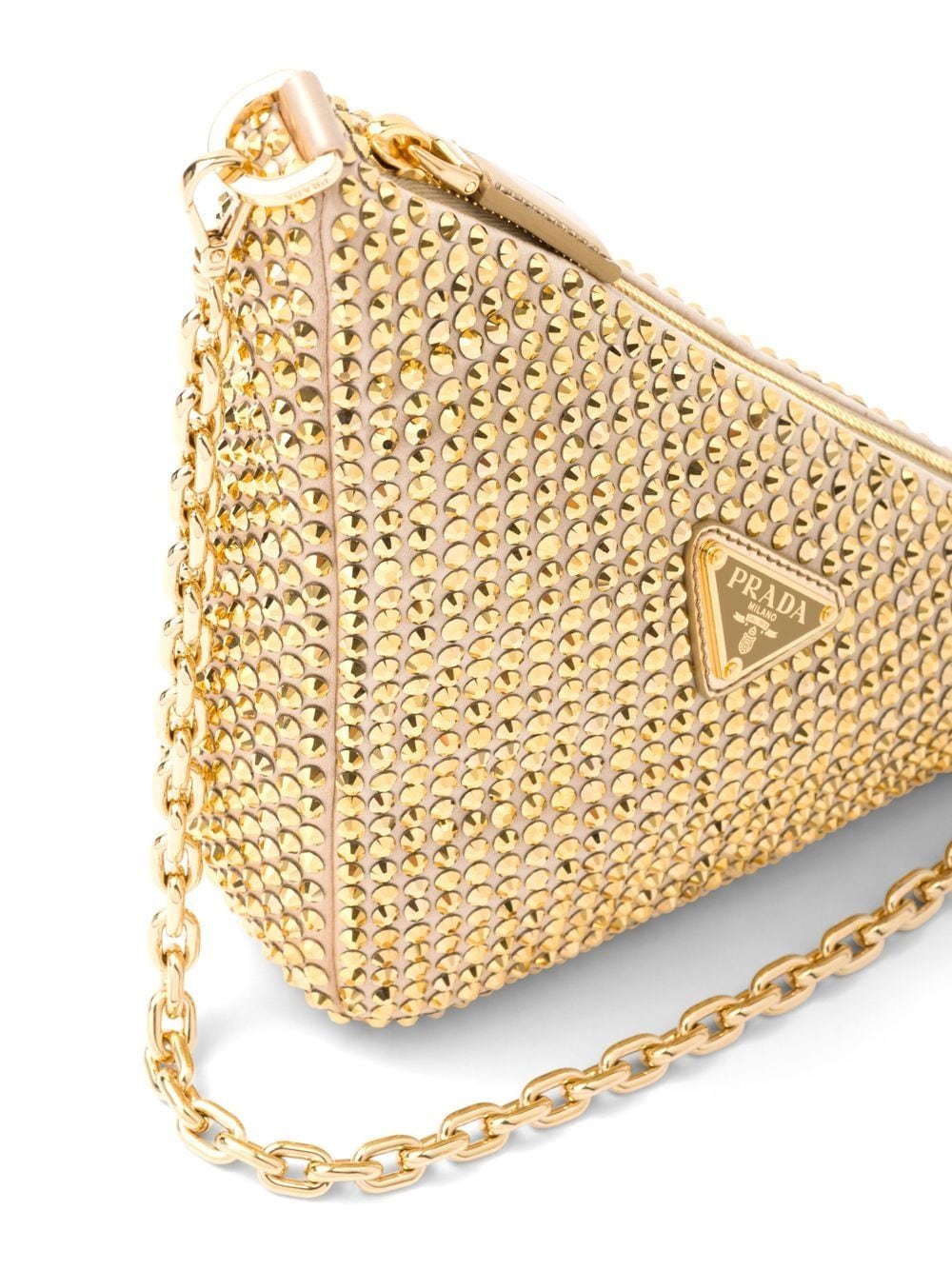 Bolsa Prada Dourada Transversal de Ombro Mid Luxo Brilho Glamour – LOLA  BRASIL