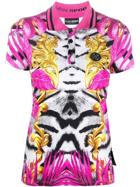 Plein Sport graphic-print polo shirt