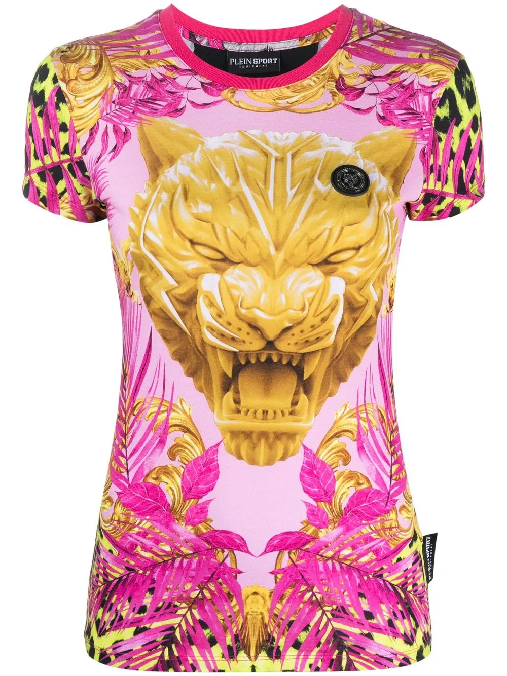 

Plein Sport playera con estampado de tigre - Rosado