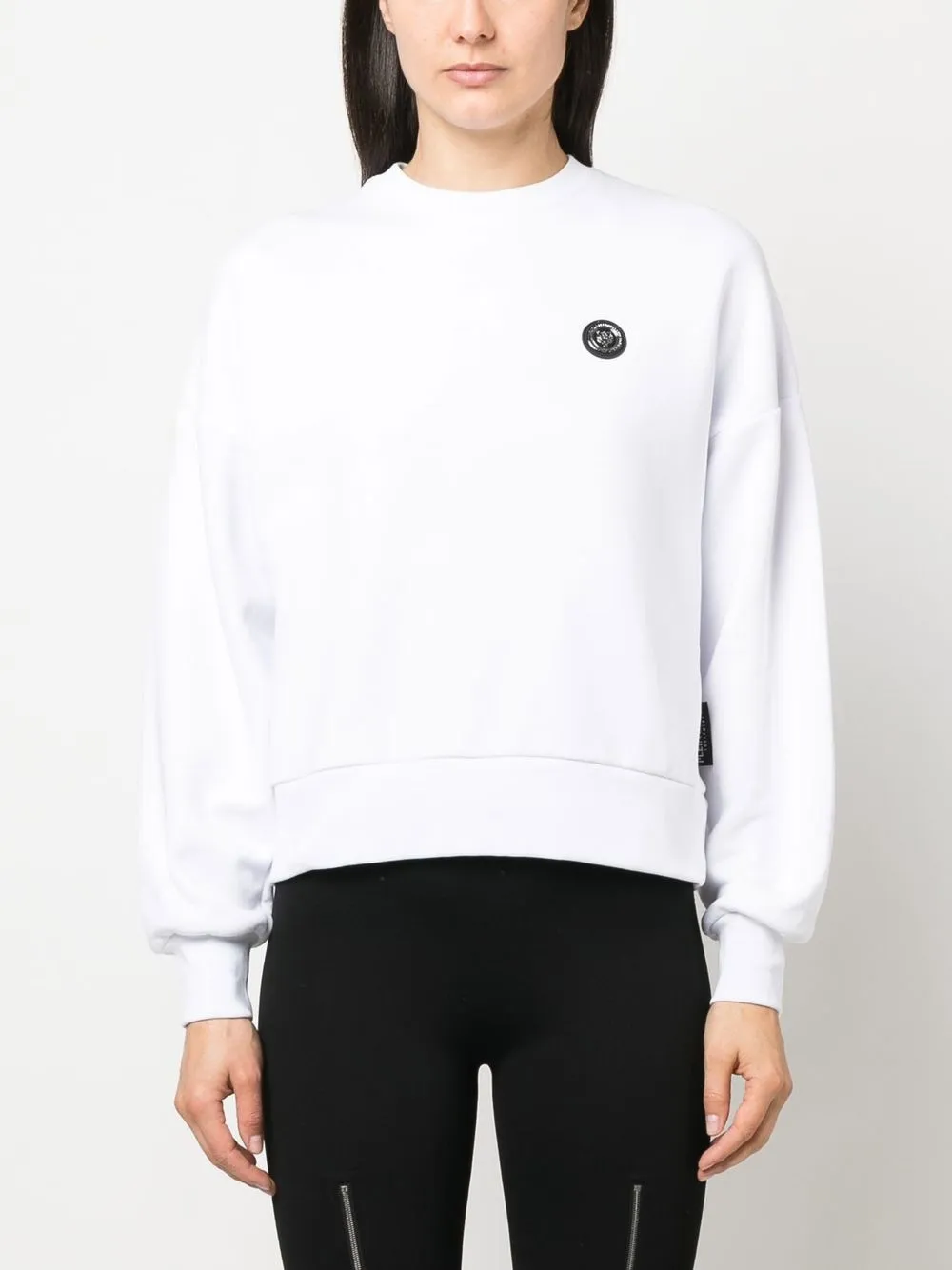 Plein Sport Sweater met logoprint Wit