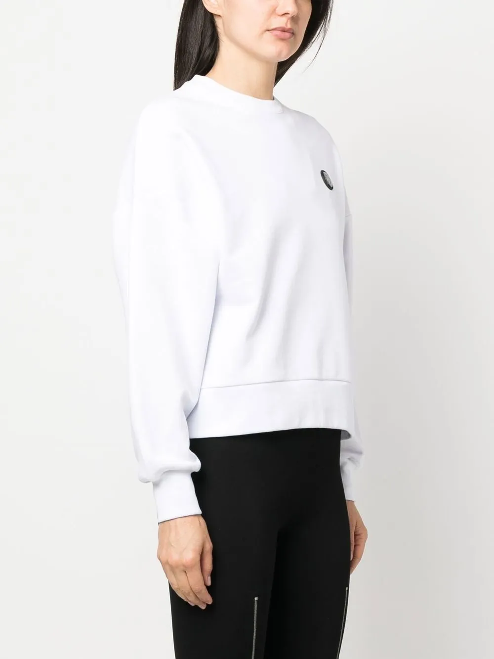 Plein Sport Sweater met logoprint Wit