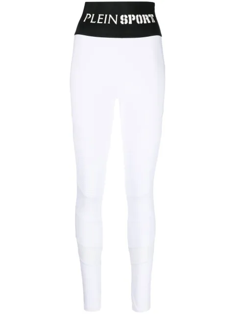 Plein Sport leggins con logo en la pretina