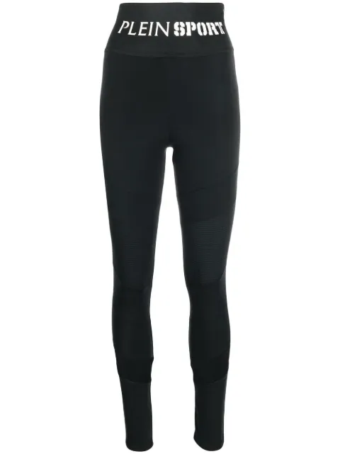 Plein Sport leggins con logo en la pretina