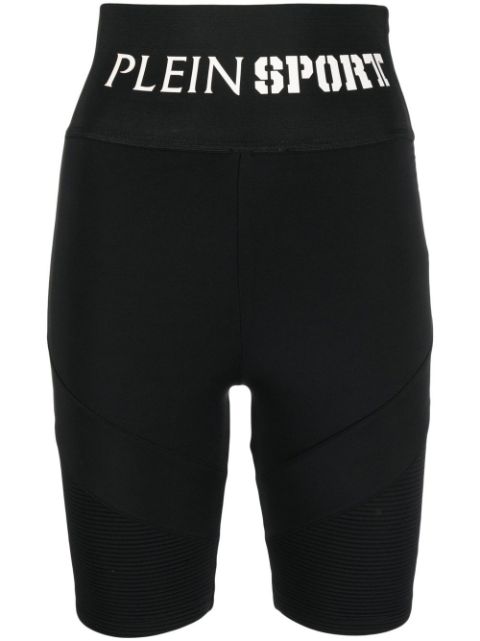 Plein Sport logo-waistband high-waisted leggings