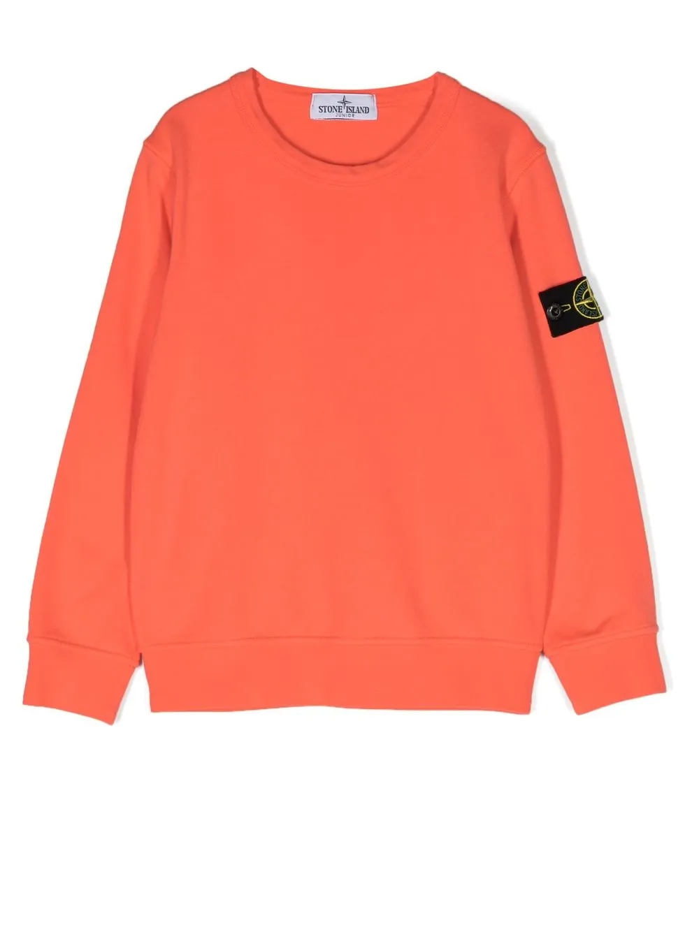 

Stone Island Junior logo-patch cotton sweatshirt - Orange