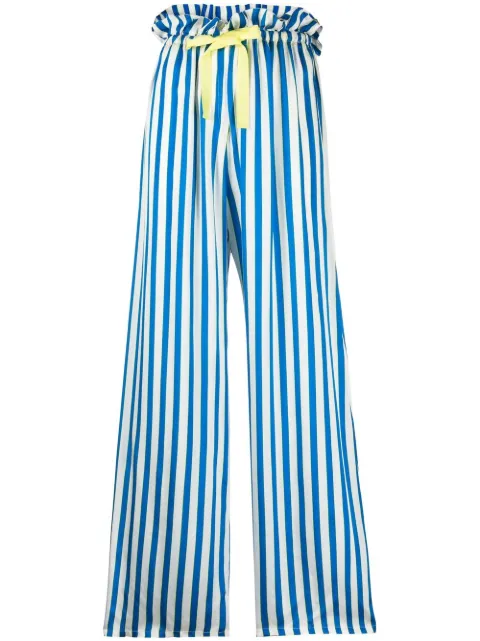 striped wide-leg trousers