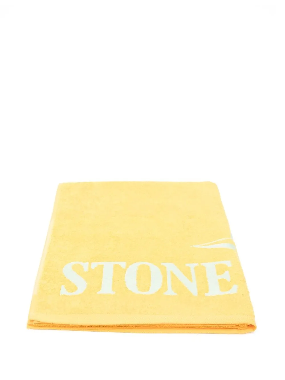 

Stone Island Junior toalla con logo en intarsia - Amarillo