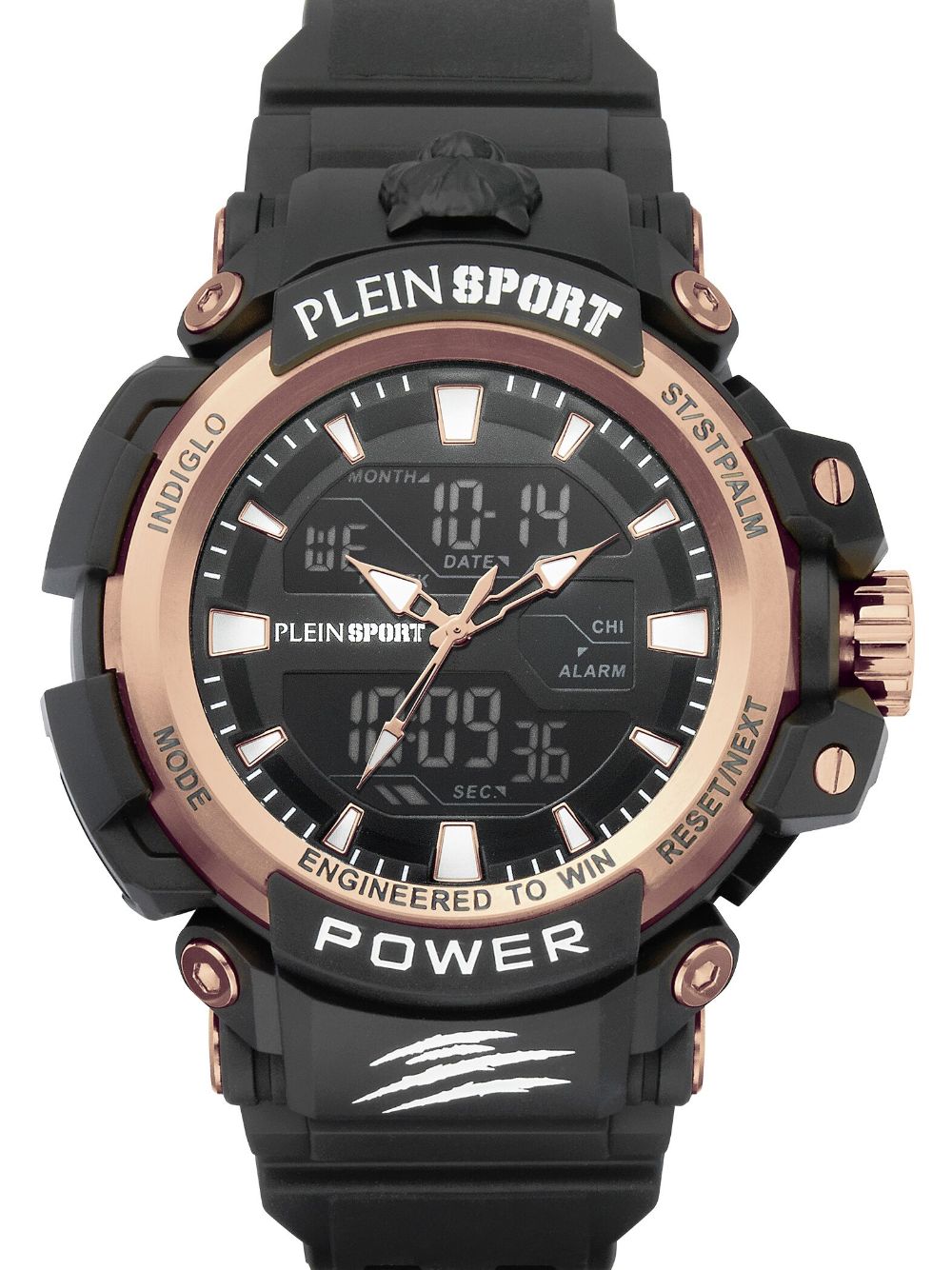 Shop Plein Sport Combat Power 43mm In Black