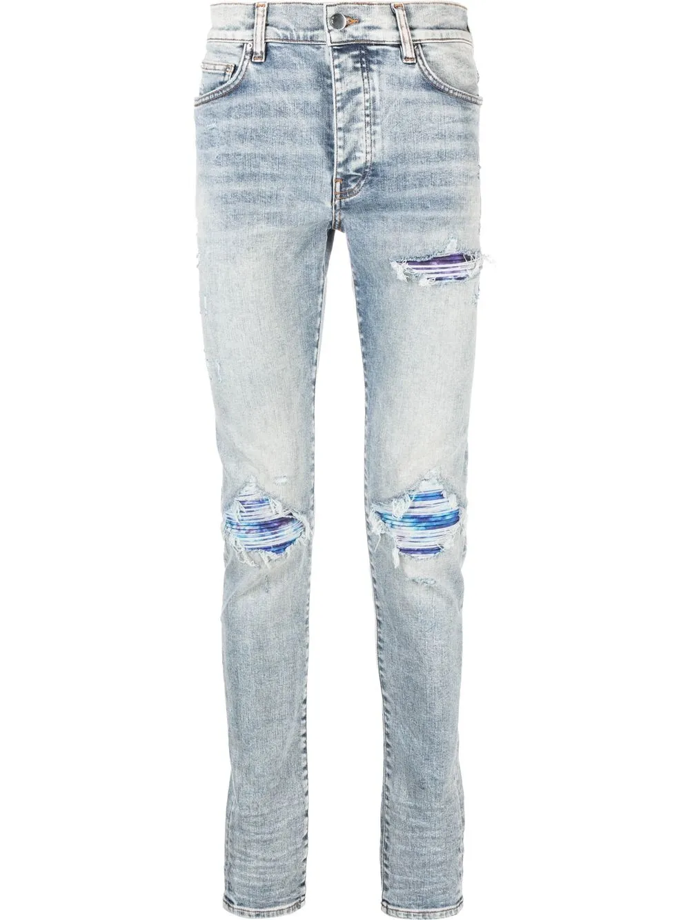 

AMIRI skinny jeans con efecto lavado - Azul