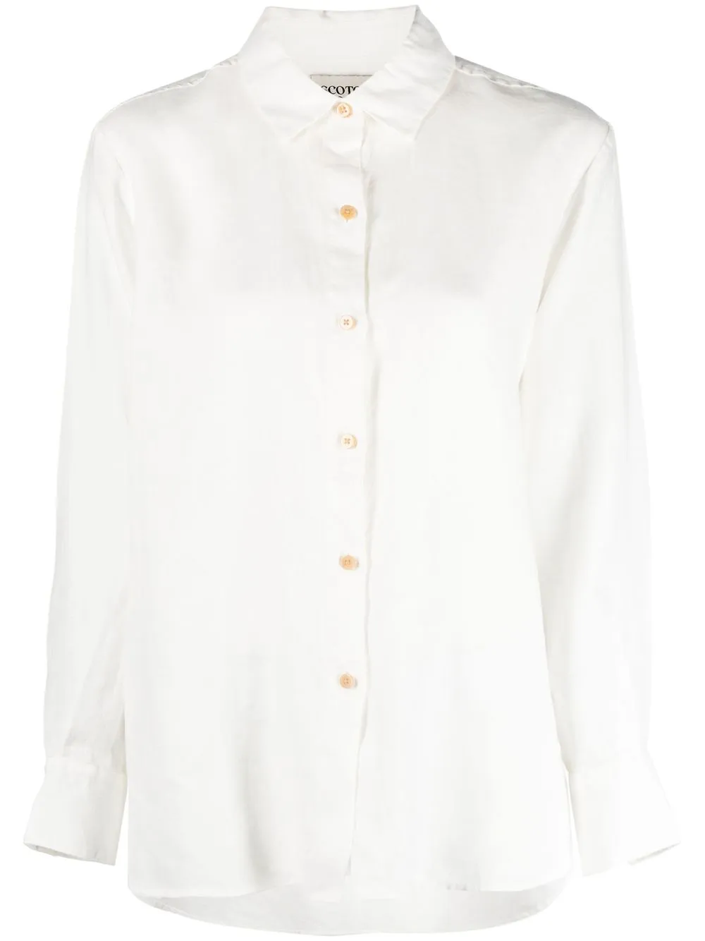 

Scotch & Soda box-pleat linen shirt - White