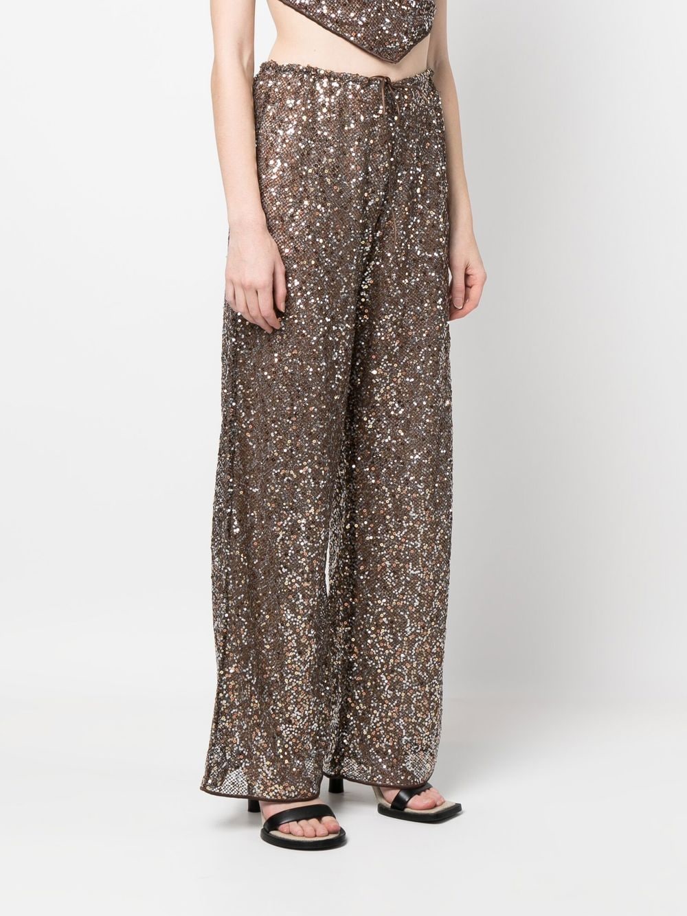 Oséree Sequin Flared Trousers - Farfetch