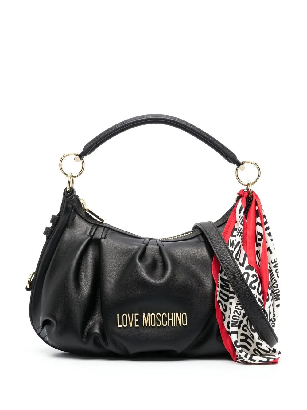

Love Moschino bolsa de hombro con placa del logo - Negro