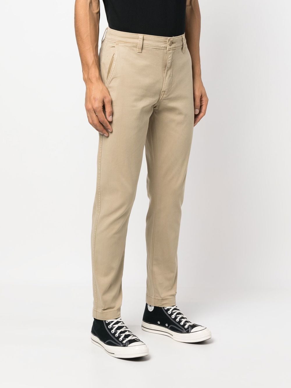 Shop Levi's Slim Fit Cotton Chinos In Brown