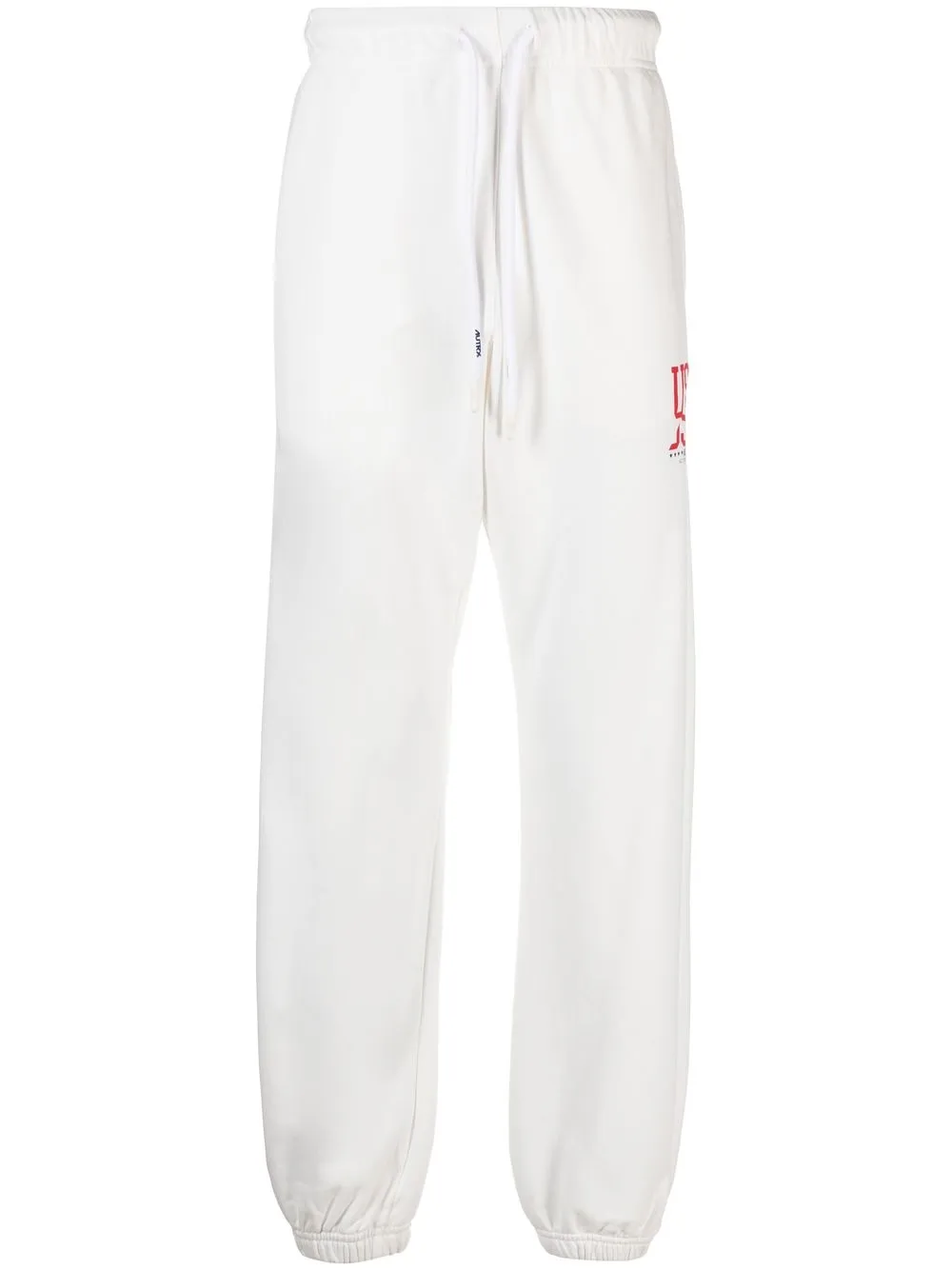 

Autry logo-print cotton track pants - White