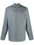 Vince long-sleeve linen shirt - Blue