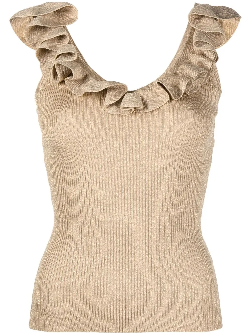 

ZIMMERMANN ruffle-trim vest - Brown