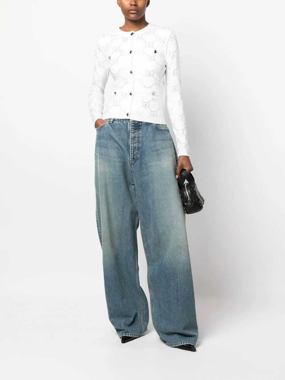 Blugirl Button-up vest - Wit