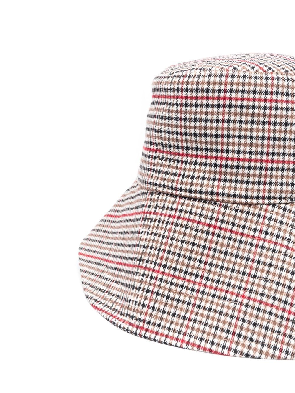 Shop Ruslan Baginskiy Houndstooth-pattern Bucket Hat In Weiss