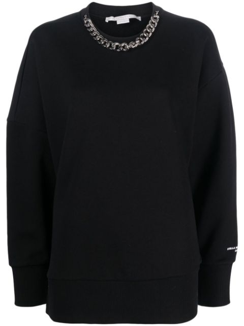 Stella McCartney chain-link cotton sweatshirt Women