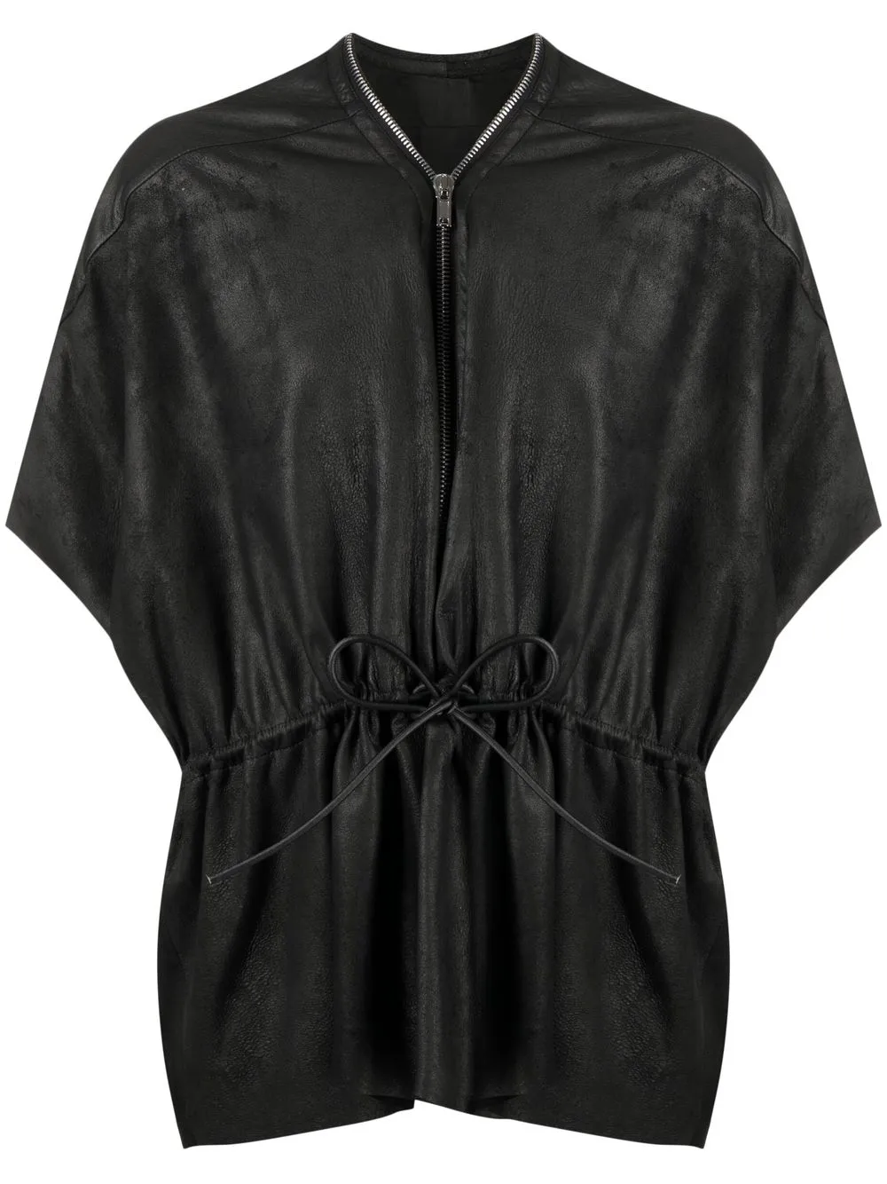 

Rick Owens blusa con cordones en la pretina - Negro